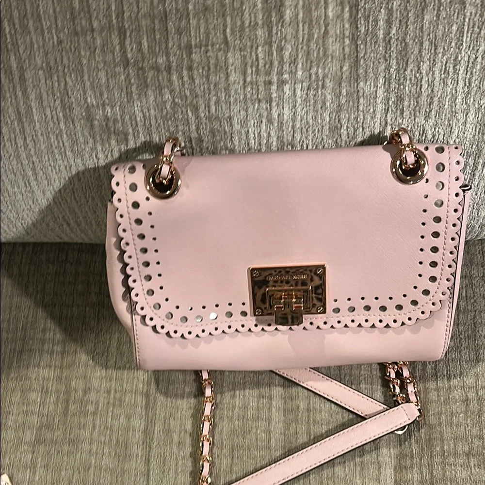 Michael Kors violet Vivian braided chain, Crossbody bag 13 inch or 24 inch drop - Picture 11 of 11